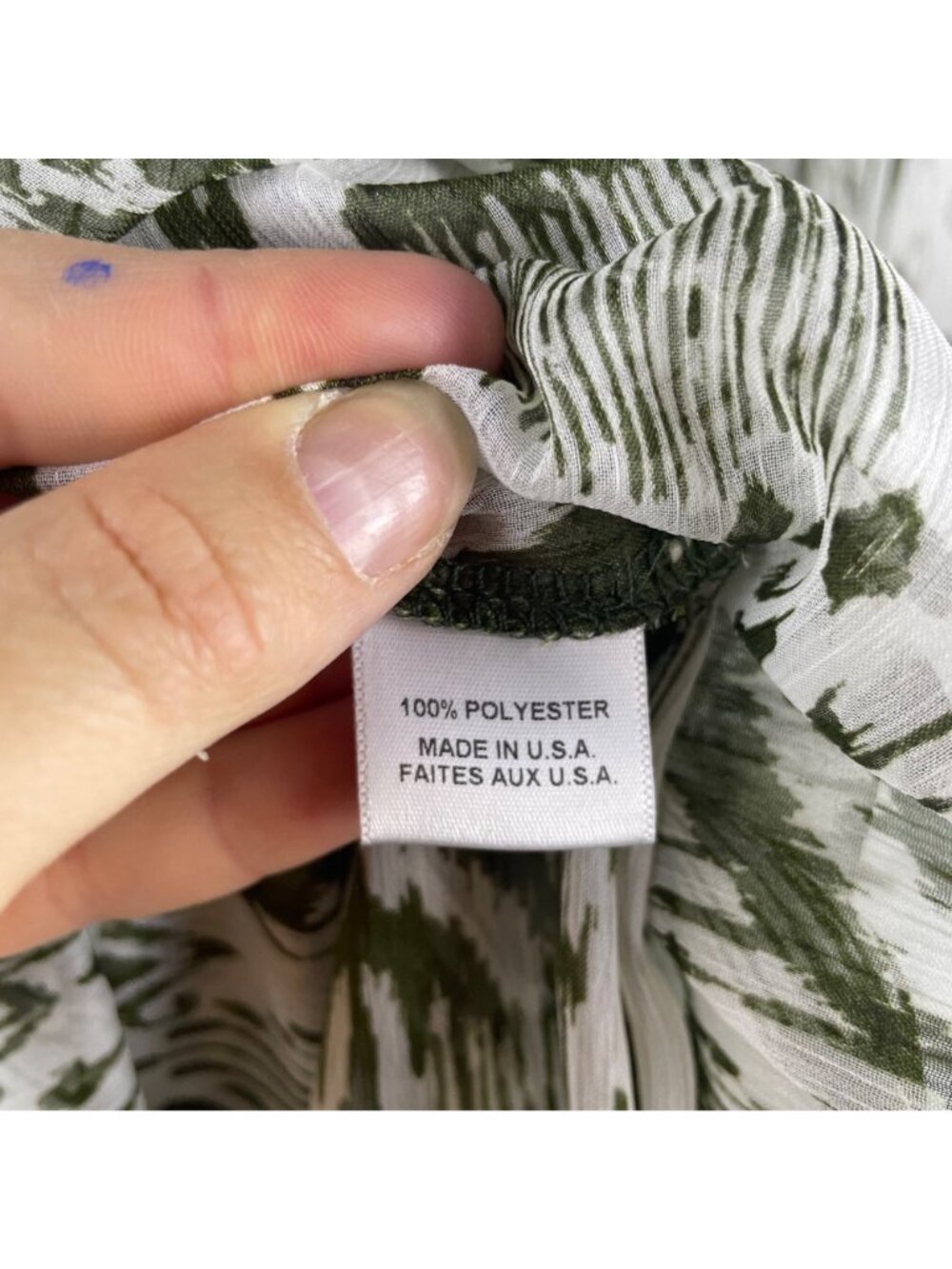 MISA Los Angeles Hadeya Green White Ikat Print Tiered Midi Dress Ruffles Small - Picture 7 of 13
